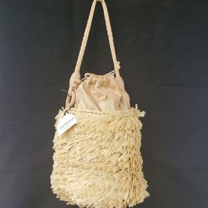 caterina bertini woven shoulder bolsa